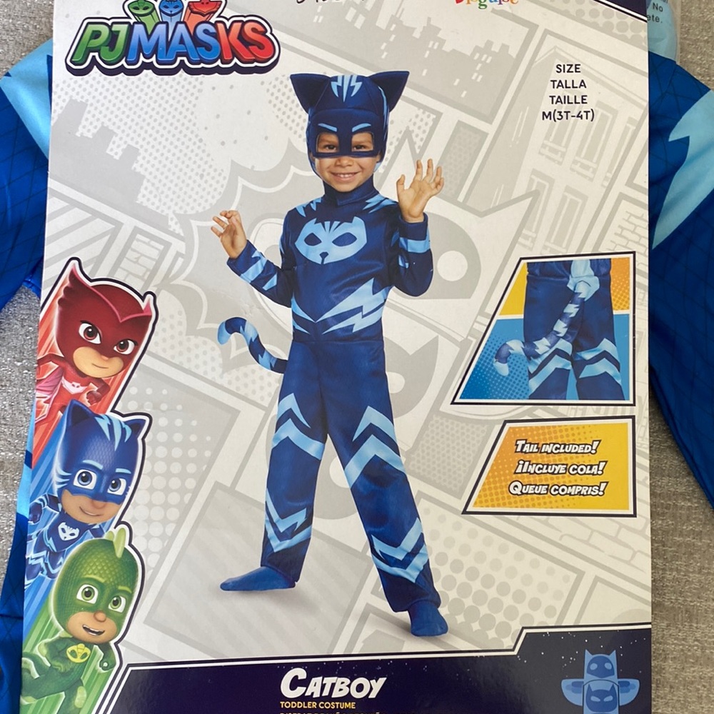 P J Masks CatBoy Costume Size 3-4T. - Picture 4 of 14